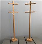 TWO 18" Wood Electric POWER Poles for your Party Tables! PRICE INCLUDES SHIPPING